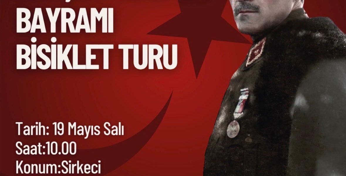 19 Mayıs Atatürk'ü Anma Gençlik ve Spor Bayramı’nda Sirkeci’den başlayacak muhteşem bir bisiklet turu seni bekliyor! Bisikletliler Derneği’nin organize ettiği bu anlamlı sürüşe katılarak hem bayram coşkusunu yaşayın hem de sürdürülebilir bir geleceğe pedal çevirin. Detaylar ve program makalemizde.